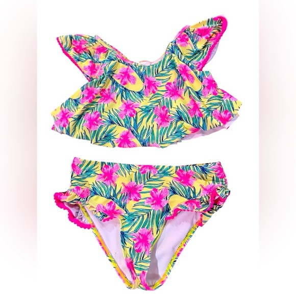 Nicole Miller 2 Piece Bathing Suit Size Large 12. - Picture 1 of 5
